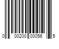 Barcode Image for UPC code 000200000565