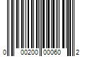 Barcode Image for UPC code 000200000602