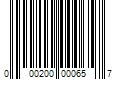 Barcode Image for UPC code 000200000657