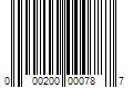 Barcode Image for UPC code 000200000787