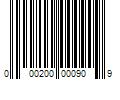 Barcode Image for UPC code 000200000909