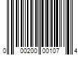 Barcode Image for UPC code 000200001074