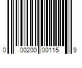 Barcode Image for UPC code 000200001159