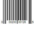 Barcode Image for UPC code 000200001265