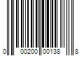 Barcode Image for UPC code 000200001388