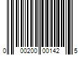 Barcode Image for UPC code 000200001425