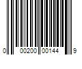 Barcode Image for UPC code 000200001449