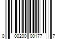 Barcode Image for UPC code 000200001777