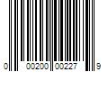 Barcode Image for UPC code 000200002279