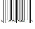 Barcode Image for UPC code 000200002613