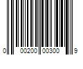 Barcode Image for UPC code 000200003009