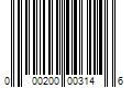 Barcode Image for UPC code 000200003146