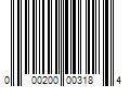 Barcode Image for UPC code 000200003184