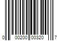 Barcode Image for UPC code 000200003207