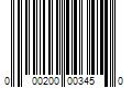 Barcode Image for UPC code 000200003450