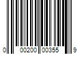 Barcode Image for UPC code 000200003559