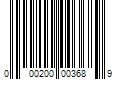 Barcode Image for UPC code 000200003689