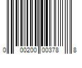 Barcode Image for UPC code 000200003788