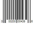 Barcode Image for UPC code 000200004396