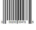 Barcode Image for UPC code 000200004785