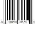 Barcode Image for UPC code 000200005799