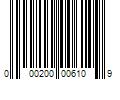 Barcode Image for UPC code 000200006109