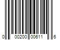 Barcode Image for UPC code 000200006116