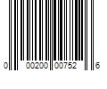 Barcode Image for UPC code 000200007526