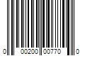 Barcode Image for UPC code 000200007700