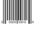 Barcode Image for UPC code 000200008189