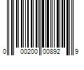 Barcode Image for UPC code 000200008929