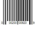 Barcode Image for UPC code 000200009209