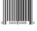 Barcode Image for UPC code 000200009254