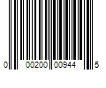 Barcode Image for UPC code 000200009445