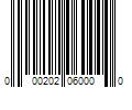 Barcode Image for UPC code 000202060000