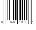 Barcode Image for UPC code 000203700011