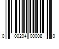 Barcode Image for UPC code 000204000080