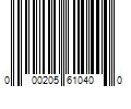 Barcode Image for UPC code 000205610400