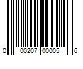 Barcode Image for UPC code 000207000056