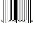 Barcode Image for UPC code 000208000086