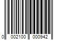 Barcode Image for UPC code 00021000009459