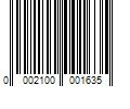 Barcode Image for UPC code 0002100001635