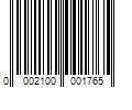 Barcode Image for UPC code 0002100001765