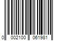 Barcode Image for UPC code 00021000619849