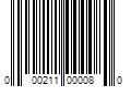 Barcode Image for UPC code 000211000080