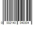 Barcode Image for UPC code 00021400403024