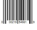 Barcode Image for UPC code 000219549819