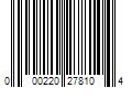 Barcode Image for UPC code 000220278104