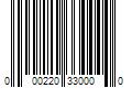 Barcode Image for UPC code 000220330000