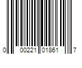 Barcode Image for UPC code 000221018617